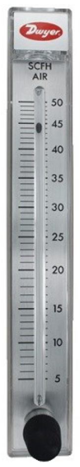 thermometer type gas flow meter